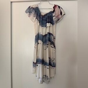 Go by GoSilk Washable Silk Off Shoulder Dress S